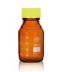 FRASCO ISO SIMAX AMBAR tapón y anillo amarillo