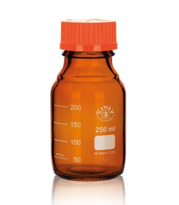 FRASCO ISO SIMAX tapon y anillo naranja