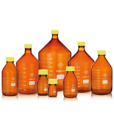 FRASCO ISO SIMAX AMBAR tapón y anillo amarillo