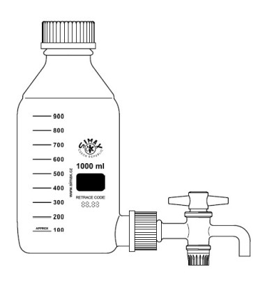 FRASCO ISO SIMAX con salida lateral