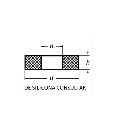 JUNTA PTFE CON ORIFICIO