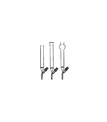 COLUMNAS PARA CROMATOGRAFIA con llave de teflón punzón